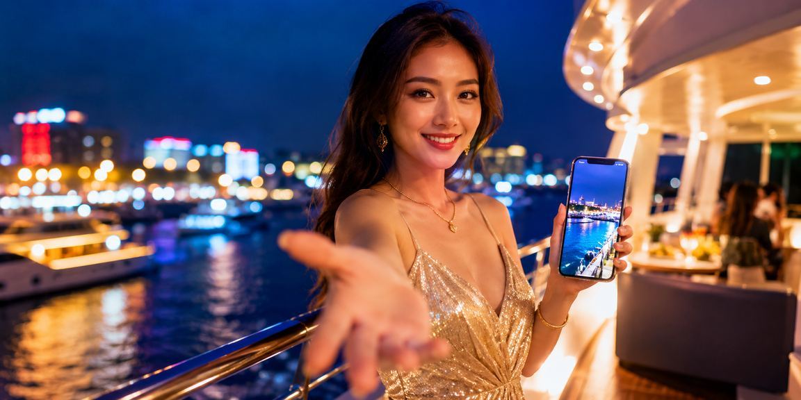 Người chơi tại Đà Lạt thư giãn với thiết bị di động và cà phê, thể hiện cân bằng lối sống