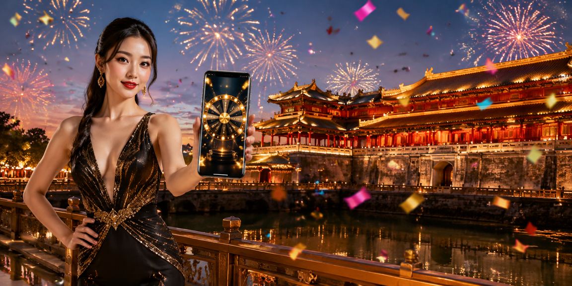 Lễ hội quay thưởng may mắn tại Huế với không khí sôi động và đông đảo người tham gia